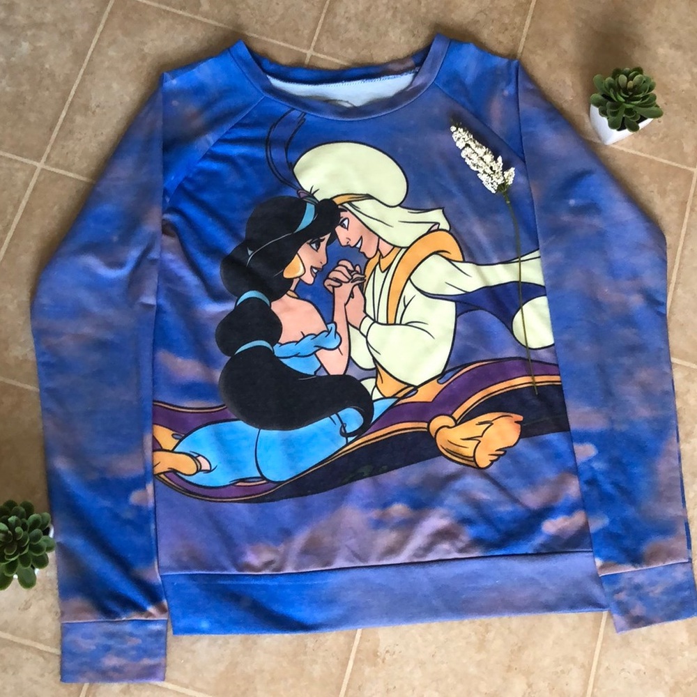 aladdin disney sweater 💖